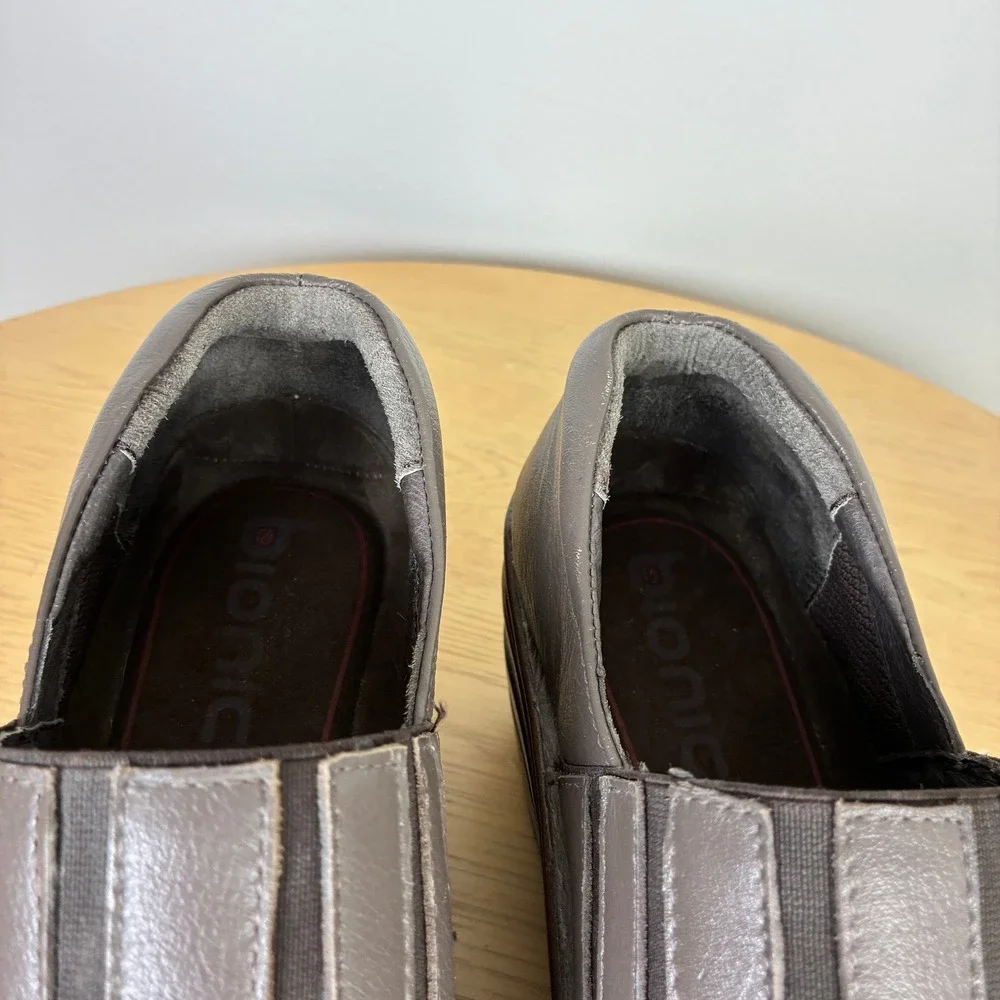 Bionica Leather Wedge Loafers‎ Slip On Shoes Women's 11 Comfort Support Walking